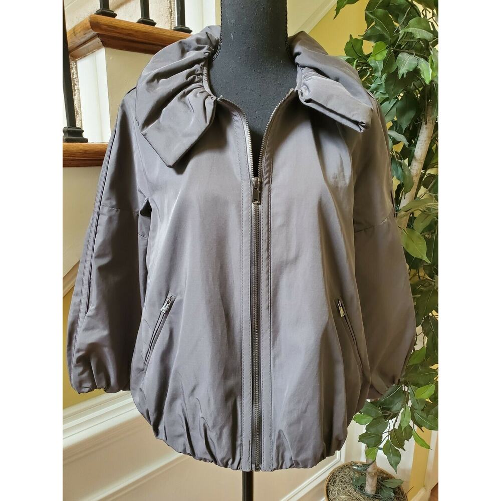 ANN TAYLOR Charcoal Full Zip Jacket Size M - Picture 10 of 10